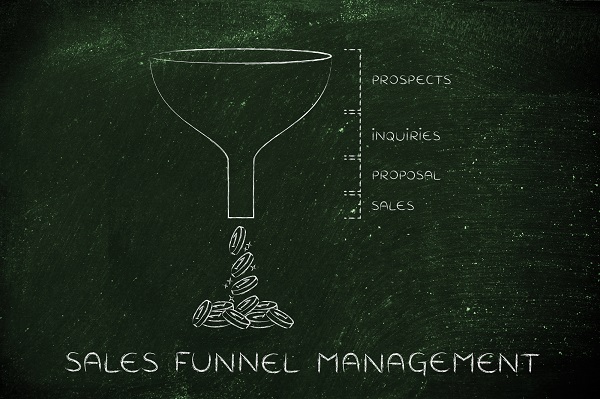 Sales Funnel Management Illustration