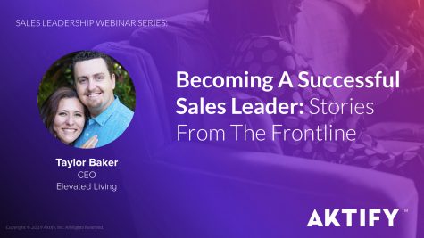 Sales Leadership Webinar Series: Becoming A Successful Sales Leader